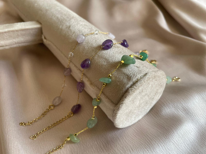 Gemstone glow bracelet